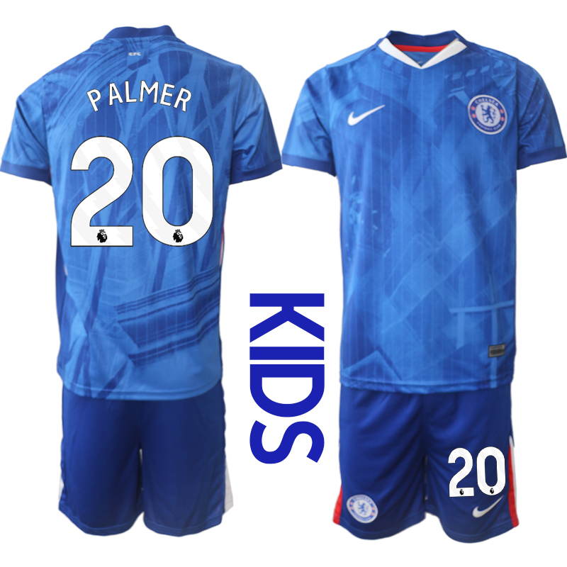 Youth 2025-2026 Club Chelsea FC home Blue #20 Soccer Jersey